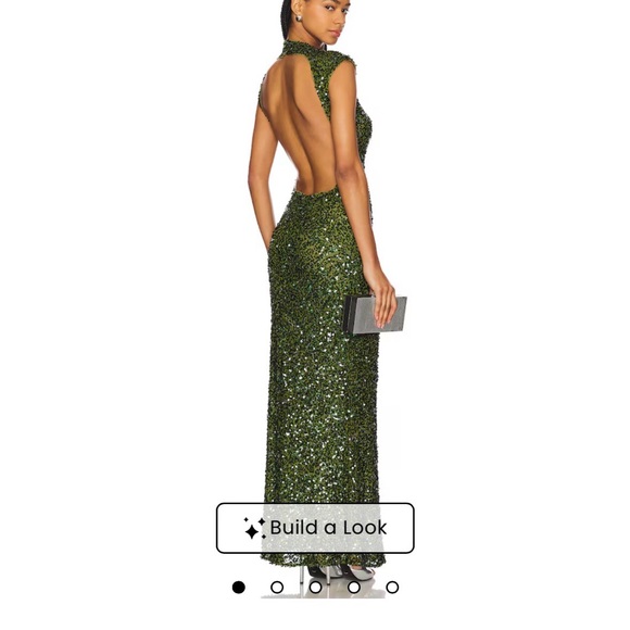 Camila Coelho Green Sequin Maxi Dress - Picture 2 of 5
